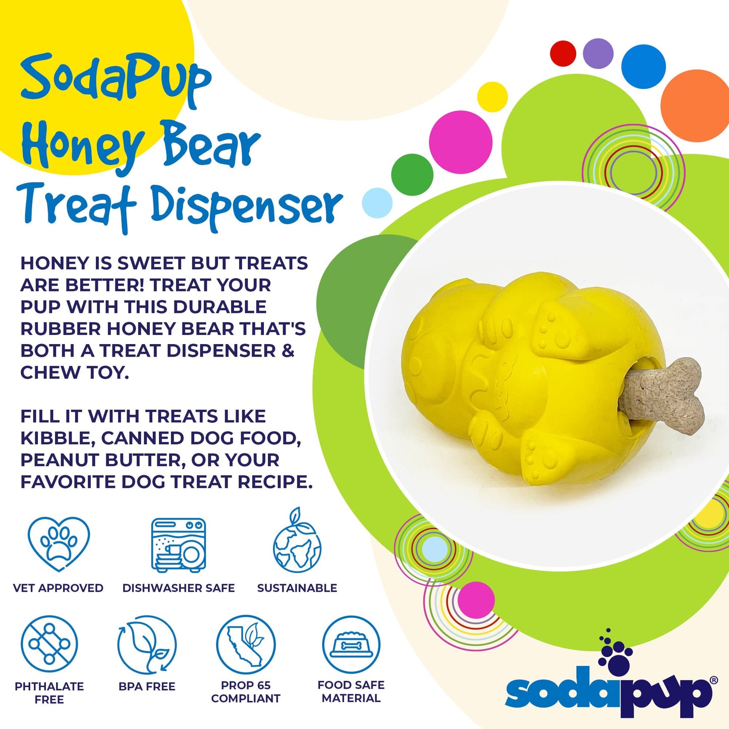 Honey Bear Enrichment Dispenser